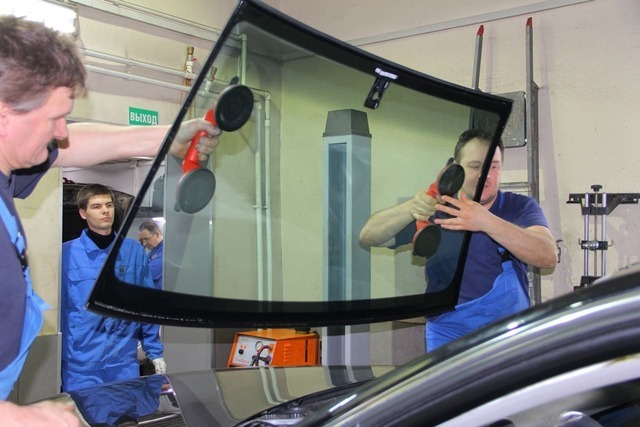 фото результат замены лобового стекла